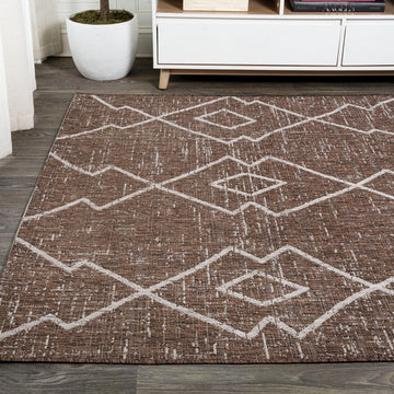 Carwa Tribal Diamond Trellis Indoor/outdoor Area Rug